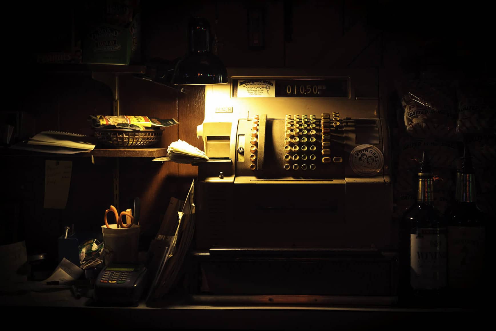 Vintage cash register