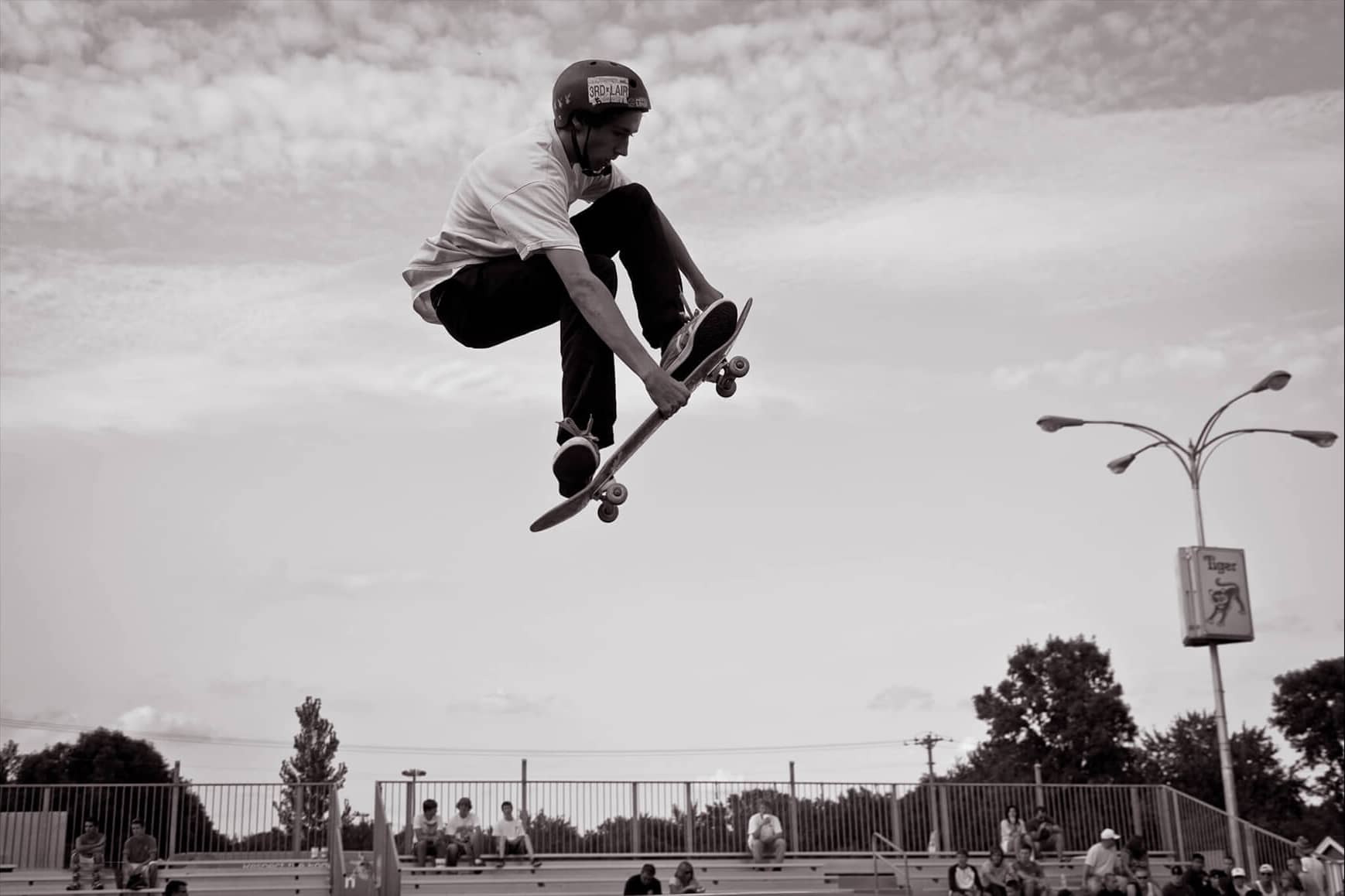 Skateboarder in the air at Minnesota State Fair