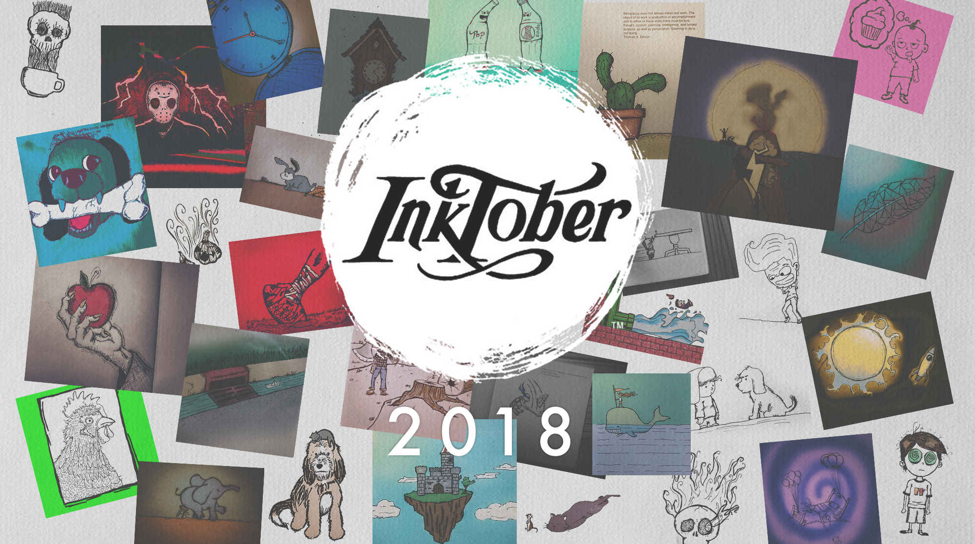 Inktober 2018 Photo Collage